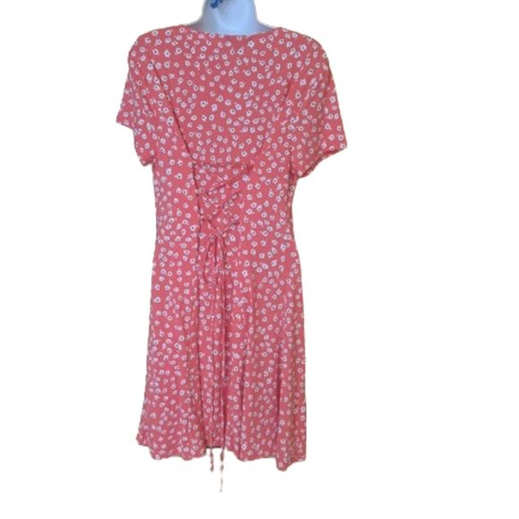 ULTRA SOFT Salmon Pink Summer Dress Size Large - Picture 3 of 4